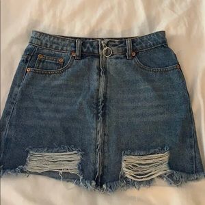 Denim Skirt • Zip Up